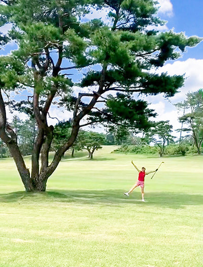 富士市美容室ミッシュヘアーの2020年のお盆休みのゴルフのイメージ画像